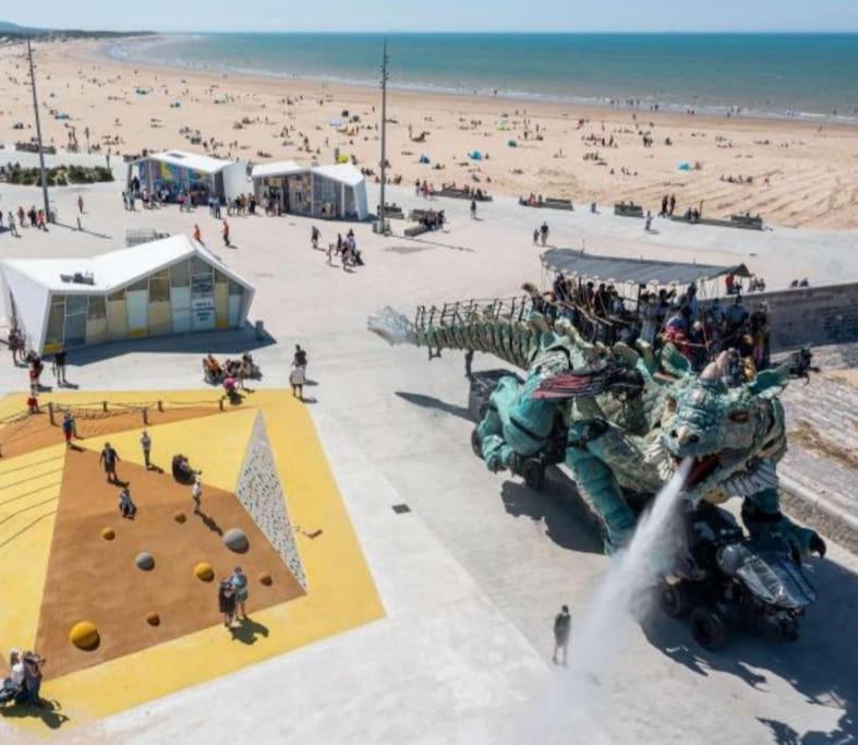 Duplex Calais Nord A 2 Pas De La Plage 外观 照片